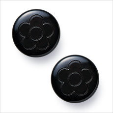 デイジー柄のボタン