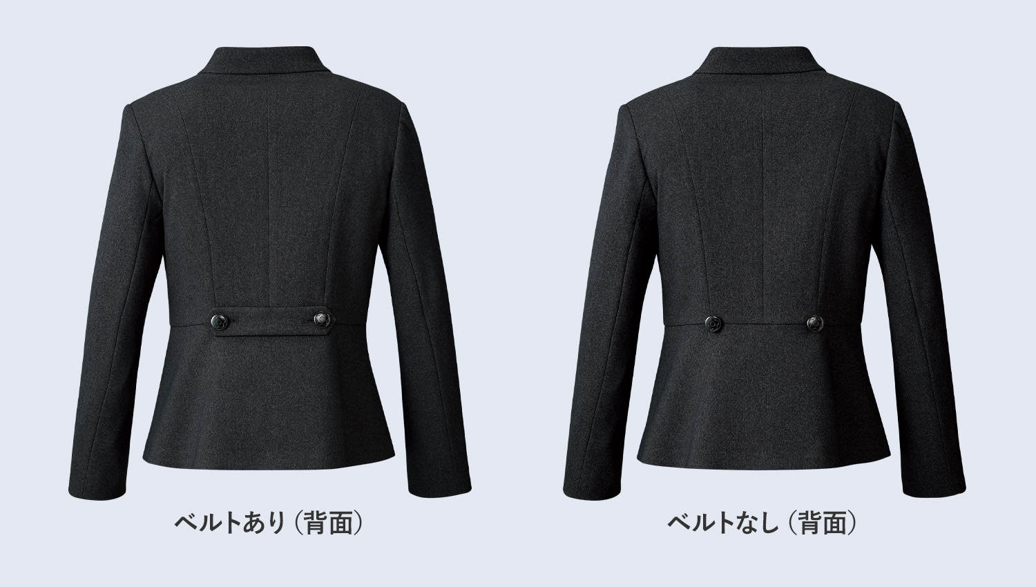 マリークワントの上品なグレーのジャケット(22-m47121) の背面画像