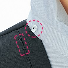 アクセサリー用ボタン&スリット