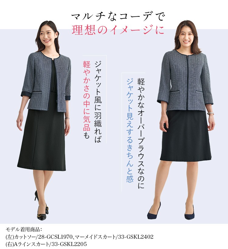事務服・制服 オーバーブラウス(33-gobl2405)メイン画像⑤