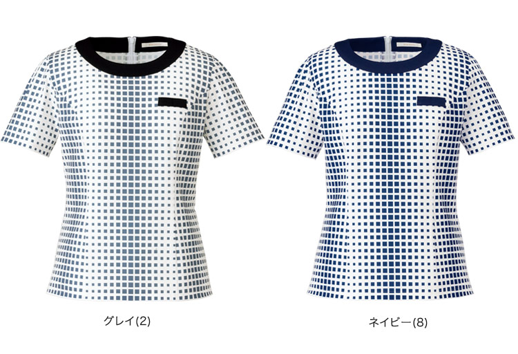 半袖プルオーバー[ニット/チェック](34-BCK7305) カラーバリエーション 