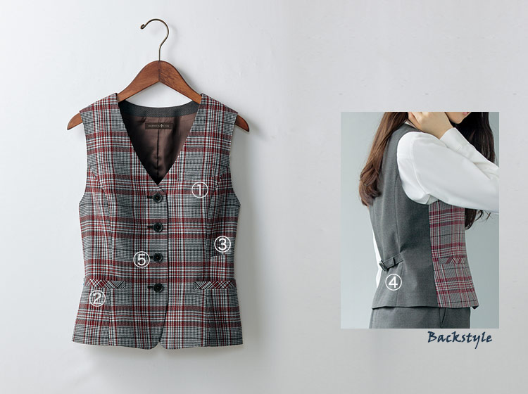 ベスト[PATRICK COX/チェック/ストレッチ](89-04281)(89-04271)　詳細