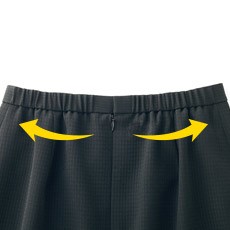 ウエスト後ろゴム