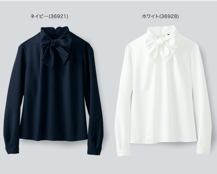 PATRICK COX ブラウス[リボンカラー/ストレッチ](89-36921)カラーバリエーション 