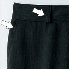 両サイドのポケット