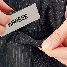 Wネームループ付き胸ポケット