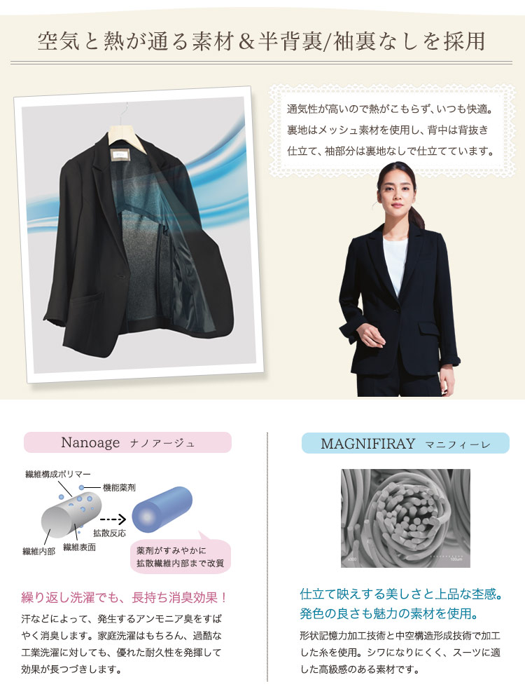 ジャケットの機能性