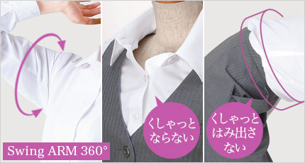 半袖ブラウス A9-ESB405 シークレットポケット