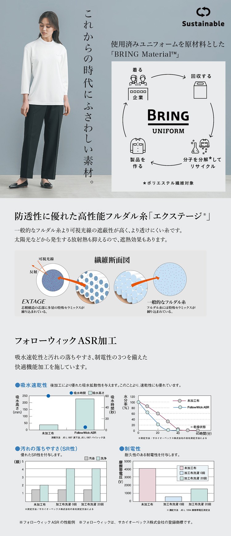 カットソー(a9-nwt023) メイン画像②