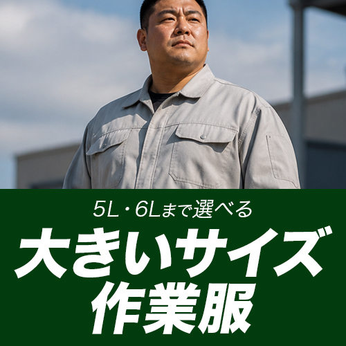 大きいサイズの作業服