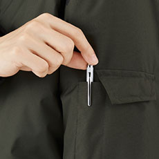 左袖ペン差し・小物ポケット