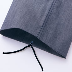 パンツ裾紐通し穴