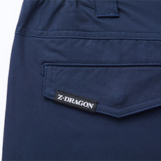 ワンポイント付きバックポケット