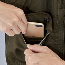 携帯電話収納ポケット