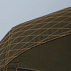 肩部分に刺し子