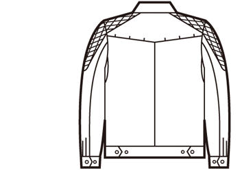 自重堂 Z-DRAGON 75400 バックスタイル