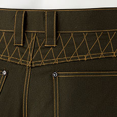 肩部分に刺し子