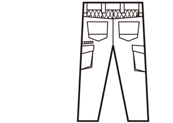 自重堂 Z-DRAGON 75402 バックスタイル