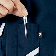 左袖ペン差し付き