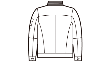 自重堂 Z-DRAGON 75600 バックスタイル