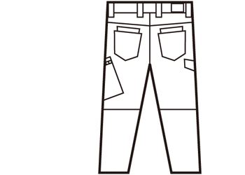 自重堂 Z-DRAGON 75602 バックスタイル