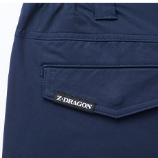 ワンポイント付きバックポケット