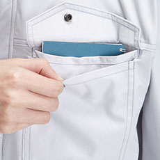 左胸二重ポケット