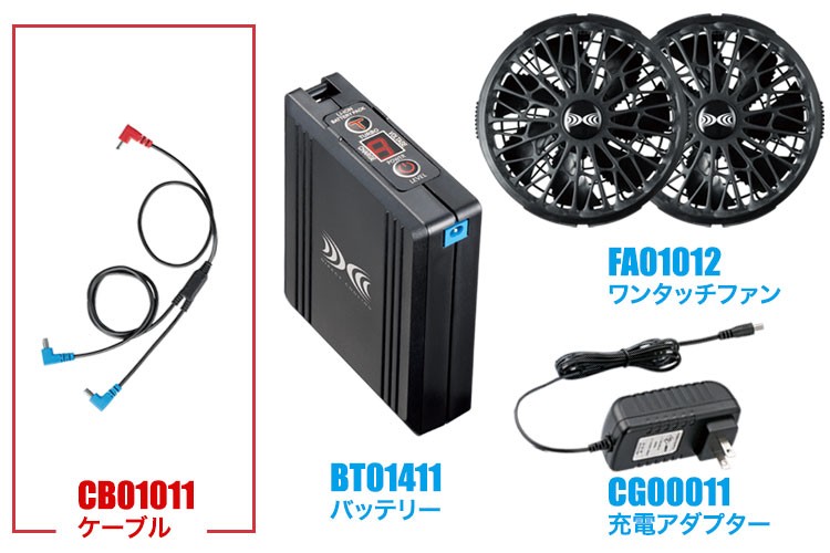 空調服® 備品の内訳