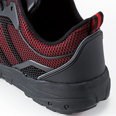 自重堂安全靴 s6161 反射パイピング、ヒールストラップ