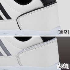 自重堂安全靴 s8171 かかと部分反射材