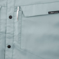 左胸ポケット脇ペン差し付き