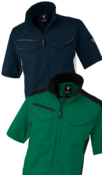 1531 バイオエコTCストレッチ半袖ブルゾン