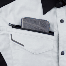 深めのファスナーポケット