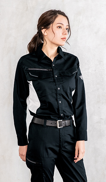 1533 バイオエコTCストレッチ長袖シャツ