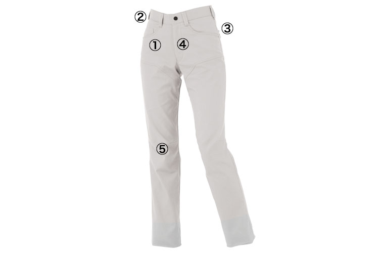 ジーベック エコT/Cストレッチレディーススラックス 1764 商品詳細