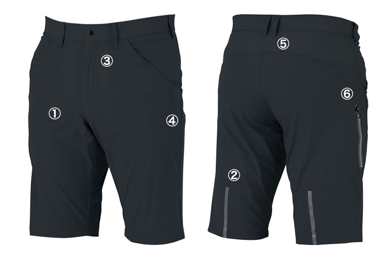 ジーベックC.ZONE 2WAYストレッチハーフパンツ2515 商品詳細