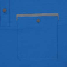 反射材付き左胸ポケット