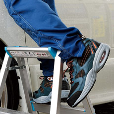 ジーベック安全靴 85109 反射パイピング、ヒールストラップ