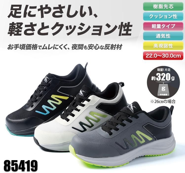 ジーベックの安全靴 02-85419