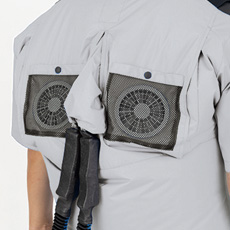 上部ファン、フルハーネス対応(背中取り出し口)