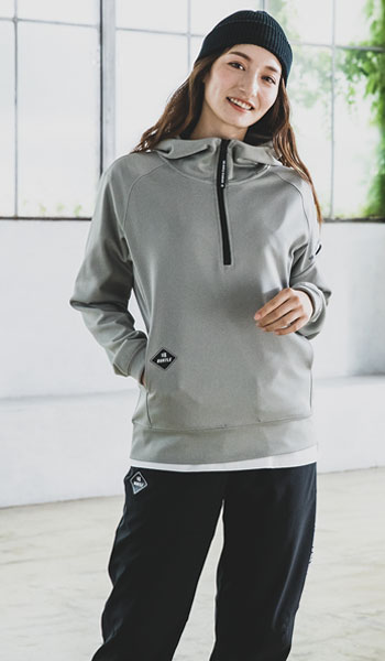 バートル ハーフジップフーディ4067