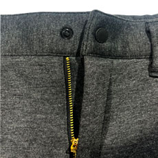 ドットボタン、ファスナー開き