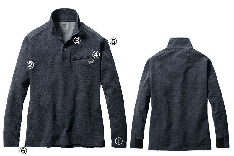 バートル モックネックロングT4094