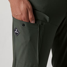 右ももボタン止めポケット