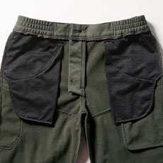 裏起毛、ポケット袋布メッシュ