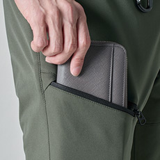 長財布・レベルブック・Phone収納ファスナーポケット(右)