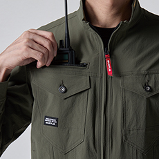 レベルブック・トランシーバー収納ファスナーポケット