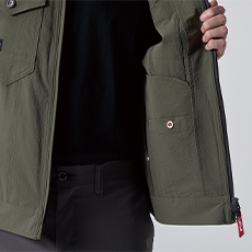 内ポケット(左ボタン止め)