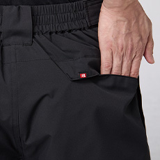 フラップ付きピスポケット