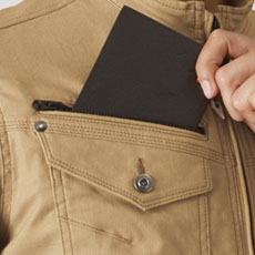 野帳(レベルブック)収納ポケット(右・深さ21cm)